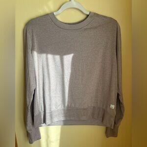 Vuori Daydream Crew Brown Long Sleeve Top